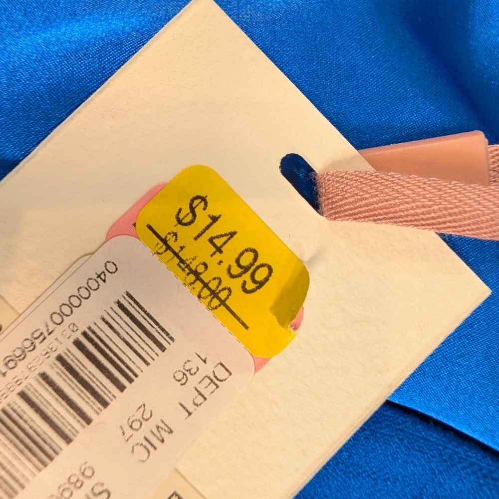 Alex Marie Royal Blue Wrap Dress Puff Sleeve V-Neck Cocktail Wedding Size 4 - Picture 12 of 14